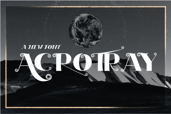 Acrotray: A Serif Font That Elevates Small Business Branding
