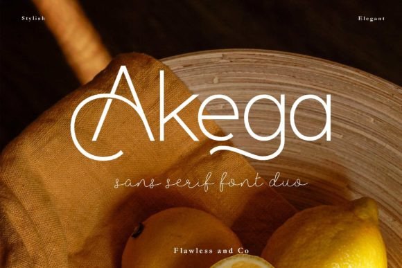 Akega Duo: The Modern Typeface for Small Business Branding