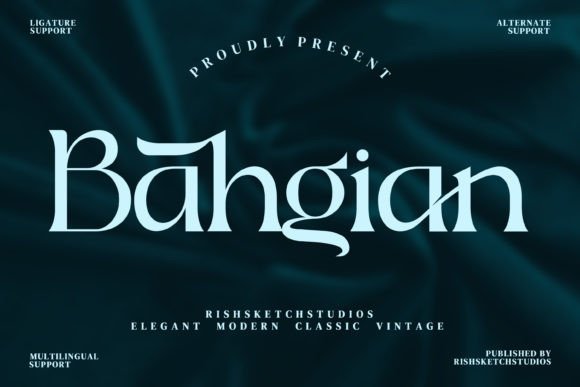 Bahgian: A Sophisticated Serif Font for Editorial Design