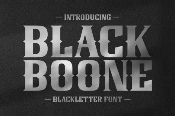 Black Boone: A Bold Blackletter Typeface for Editorial Design