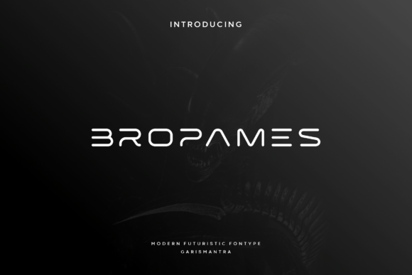 Bropames: A Futuristic Sans Serif Font for Modern Editorial Design