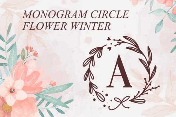 Circle Flower Winter Font Review: A Stylish Monogram Typeface