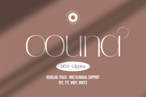 Couna: A Minimalist Sans Serif Typeface for Modern Web Design