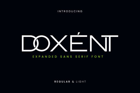 Doxent: A Modern Sans Serif Typeface for Editorial Design