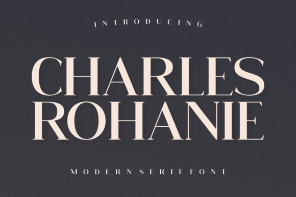 Elevate Editorial Design with the Charles Rohanie Typeface