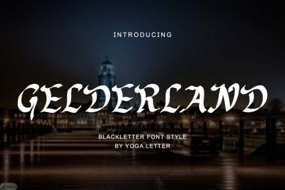 Gelderland: A Bold Blackletter for Modern Brand Identity