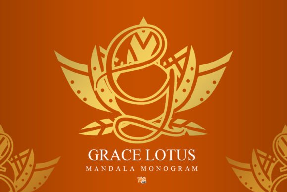Grace Lotus Mandala Monogram Font Review for Campaigns