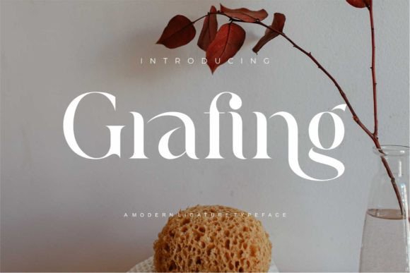 Grafing: A Modern Serif Typeface for Digital Branding