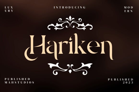 Hariken Serif Font: Elevate Your Handmade Brand