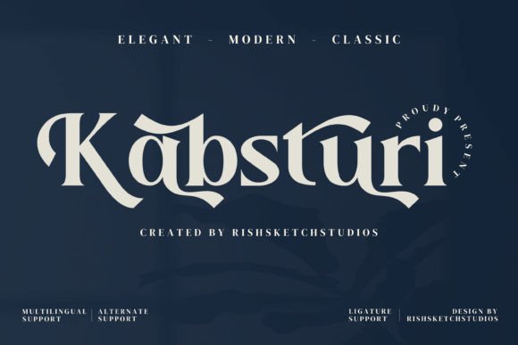 Kabsturi: A Timeless Serif Font for Editorial Design