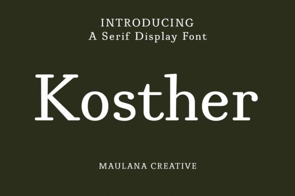 Kosther Review: A Bold Serif for Modern Brand Identity