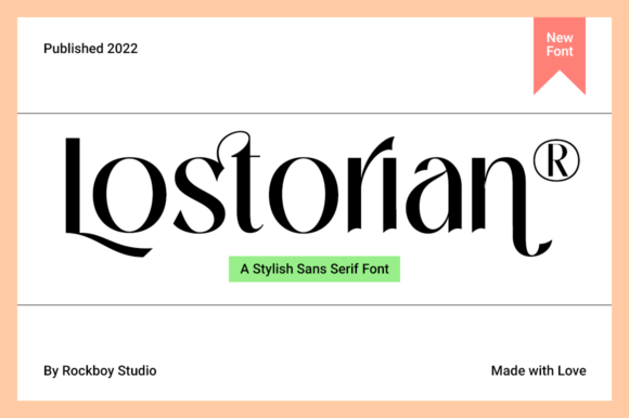 Lostorian: A Modern Sans Serif Font for Polished Branding