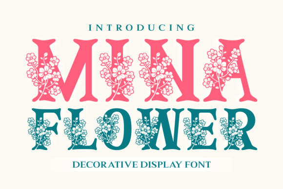 Mina Flower: A Decorative Font for Creative Campaigns