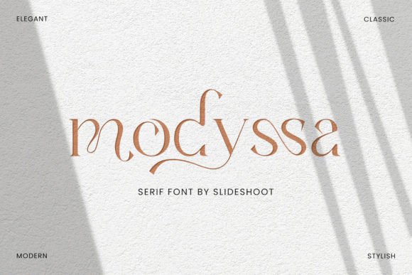 Modyssa: A Premium Serif Font for Professional Branding