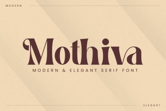 Mothiva: The Elegant Serif Font for Polished Branding