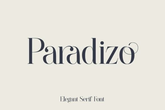 Paradizo: A Serif Font for Elegant Branding