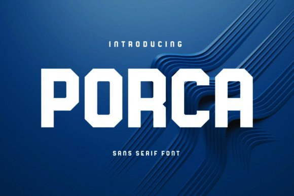 Porca Typeface: The Minimalist Font for Modern Crafters