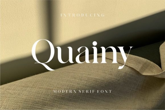 Quainy Serif Font: A Calm Choice for Editorial Design