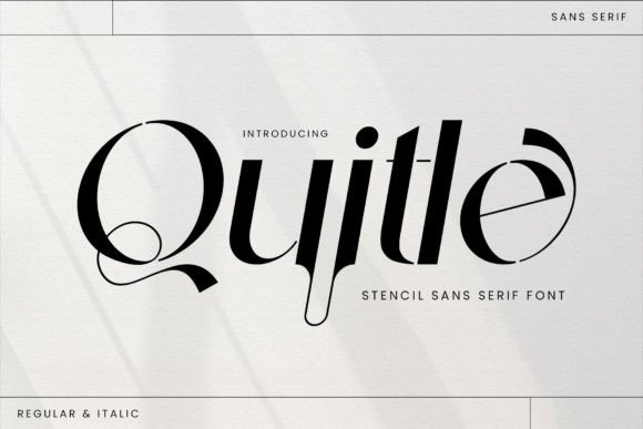Quitle: A Smooth Sans Serif Typeface for Editorial Design