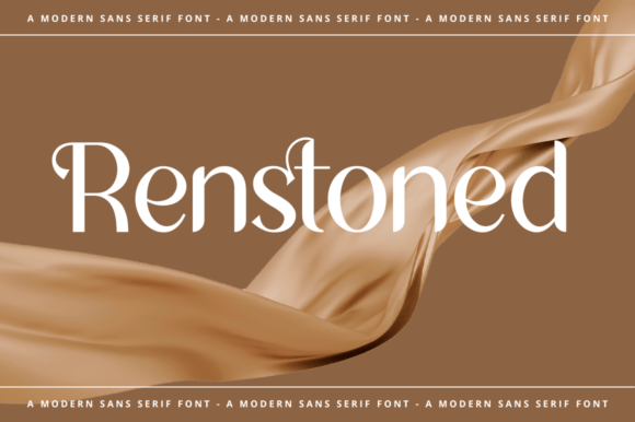 Renstoned: A Modern Sans Serif Font for Digital Design