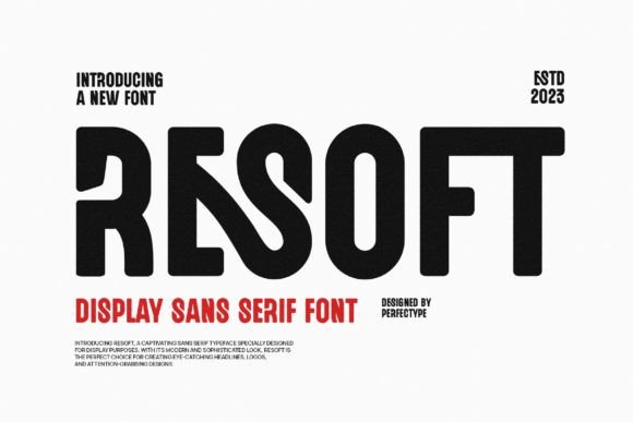 Resoft: A Minimalist Sans Serif Font for Editorial Design