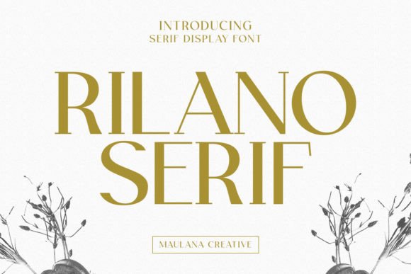 Rilano Serif: A Stylish Typeface for Elegant Design