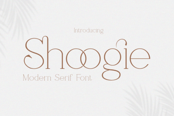 Shoogie: A Stylish Serif Font for Makers