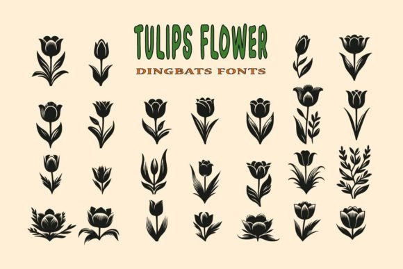 Tulips Flower Font: A Marketer's Secret for Spring Campaigns