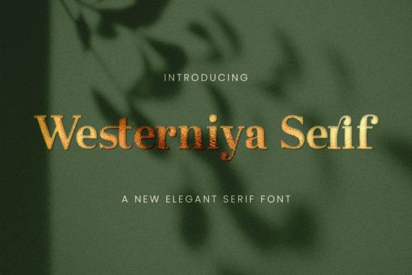 Westerniya Serif: A Refined Typeface for Editorial Design